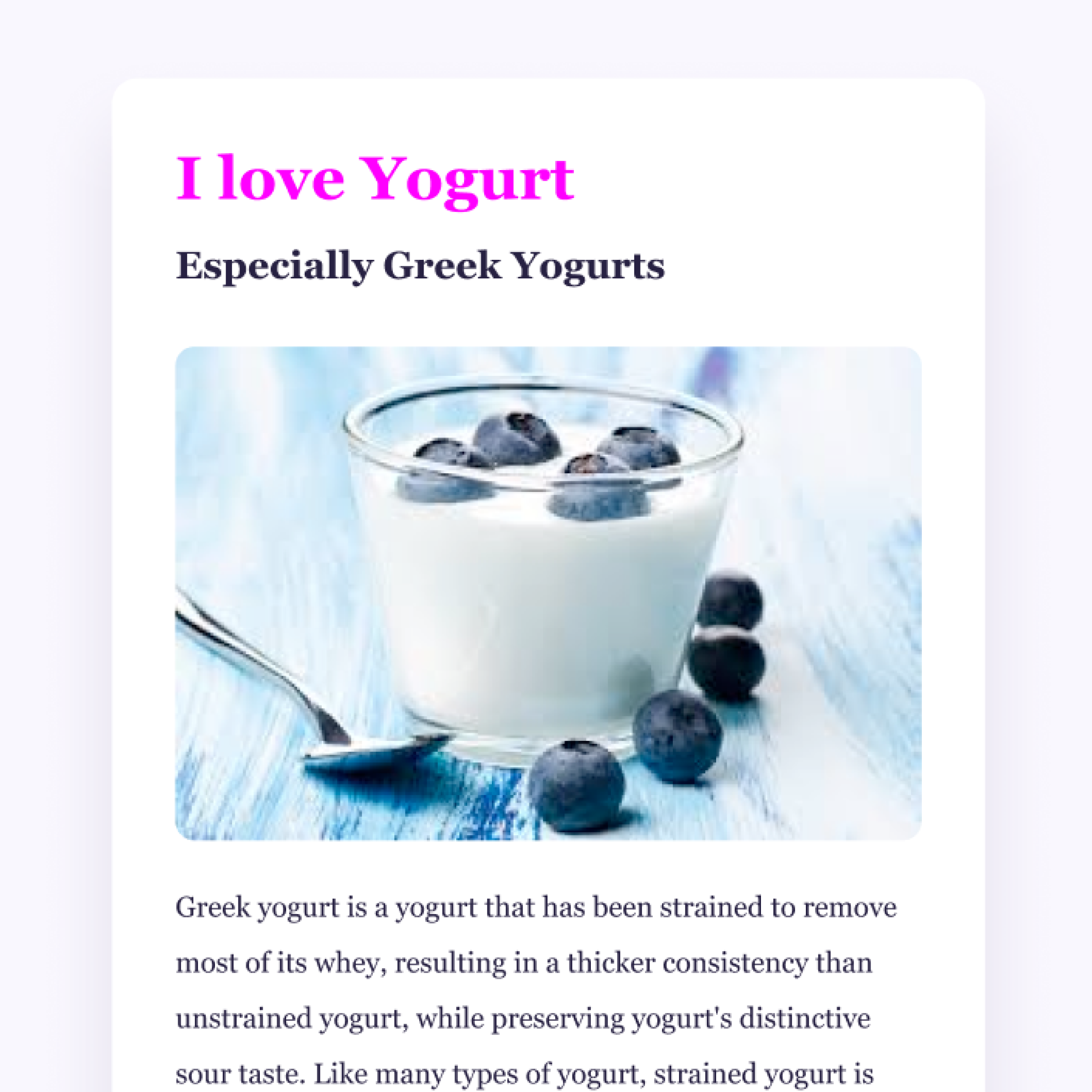 Yogurt App Project - Tu Vy Ho